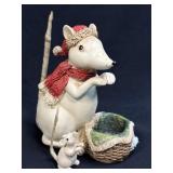 Christmas Mouse Figurine
