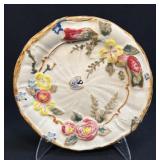 Handmade Pottery Serving Dish 8ï¿½ Flowers and