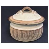 Handmade Ceramic Bean Pot/Casserole With Textured