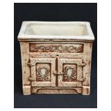 Studio Pottery Ceramic Planter Signed (Blemishes