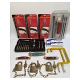 Assorted Lot As Pictured Including Utility Hooks,