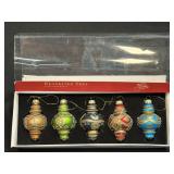 World Market Decorated Tops Glass Christmas