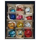 12 Vintage Glass Christmas Ornaments As Pictured