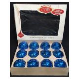 12 VINTAGE COBY GLASS ROUND CHRISTMAS TREE