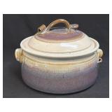 Handmade Ceramic Bean Pot Signed