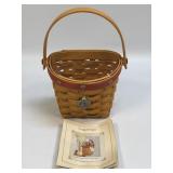 LONGABERGER Basket 2001 Sweetheart Red Love Notes