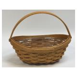 Longaberger Small Basket with Handle and Plastic