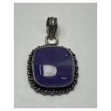Amethyst Pendant - .925 Sterling Silver and