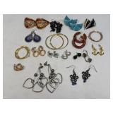 Several Pair Of Pierced Earrings As Pictured