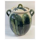 Green Spanish Olive Jay or Cookie Jar