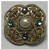 Miriam Haskel Signed Brooch