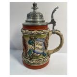 Lidded Beer Stein Made in Western Germany