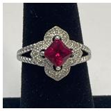 Size 7 Sterling Silver Ring as Pictured Weighing