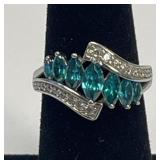 Size 7 Sterling Silver Ring as Pictured Weighing