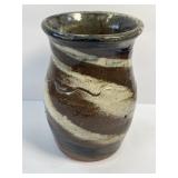 Hand Made Stoneware Jar Signed BBC Vale, NC