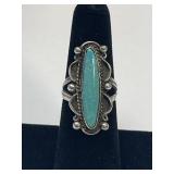 Sterling Silver Ring Size 5.5 with Turquoise