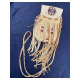 Native American medicine bag or pouch, typically