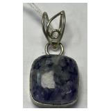 SILPADA Sterling Silver Blue Sodalite Pendant