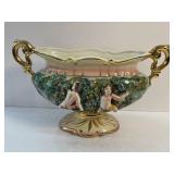 Capodimonte porcelain centerpiece bowl or dish