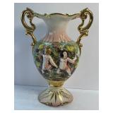 11ï¿½ Capodimonte Double Handle Vase