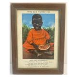 Framed 6ï¿½ x 8ï¿½ Piece of Black Americana
