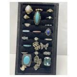25 Assorted Estate Costume Jewelry Rings