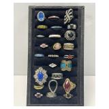 25 Assorted Estate Costume Jewelry Rings