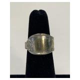 Sterling Silver Spoon  Ring Size 5