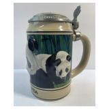 Lidded Beer Stein Made in Brazil 1992