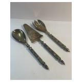 Cucharas Vintage Silver Plated Serving Set