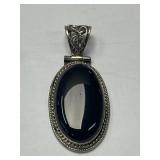 Handmade Oval Black Onyx 925 Sterling Silver