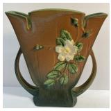 Vintage Roseville Pottery White Rose 987-9" Vase