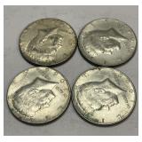 (4) Clad Half Dollars Containing 40% Silver