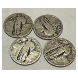 (3) Walking Liberty Quarters 90% Silver