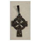 Sterling Silver Cross Pendant 3.8 Grams