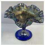 Fenton Carnival Glass Compote in the Persian