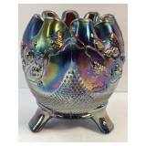 Northwood Amethyst Carnival Glass Wild Rose Three