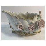 Vintage Royal Japan Applied Roses Porcelain