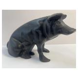 Cast Iron Pig Still Bank 5ï¿½ Tall 9ï¿½ Long