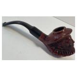 Hand Carved Pipe Made from Briar Wood in Israel