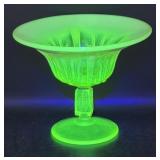 VINTAGE 1959 FENTON ART GLASS CACTUS VASELINE