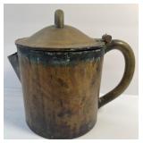 Very Early  Hand Made Coffee / Tea Pot Weighing