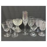 (B) Assorted Glass Stemware As Pictured
