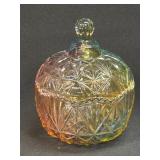 Colorful Glass Storage Jar Candy Jar with Lid