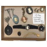 10 PCs Vintage Cameo Jewelry