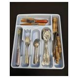 (C) Utensil Organizer With Assorted Utensils As