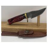 6ï¿½ Fixed Blade Damascus Style Knife With High