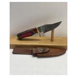 6ï¿½ Fixed Blade Damascus Style Knife With High