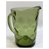 Vintage Hazel Atlas Eldorado Green Coin Dot Water