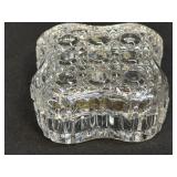 Anna Hutte Lead Crystal Lidded Square Jewelry